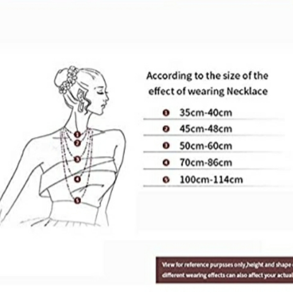 Designer Necklace Golden Thread - Picture 5 of 5